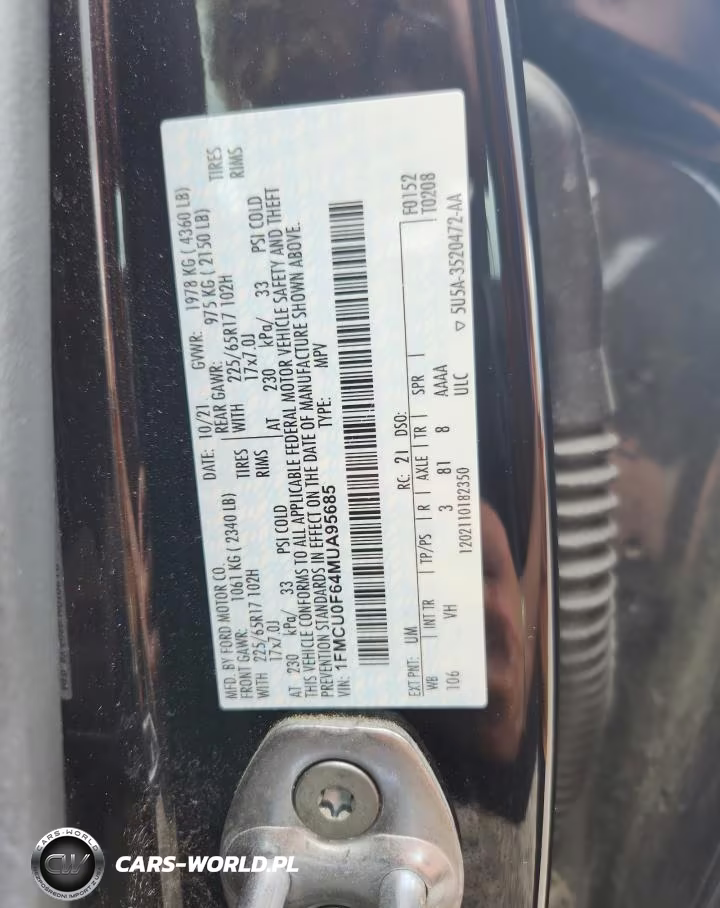 2021 Ford Escape S VIN:1FMCU0F64MUA95685 - 13