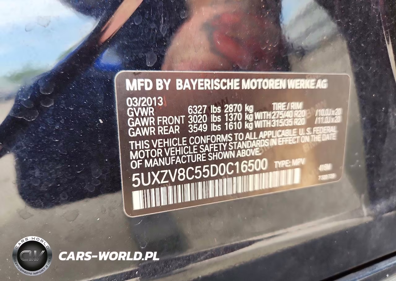 2013 BMW X5 xDrive50I VIN:5UXZV8C55D0C16500 - 13