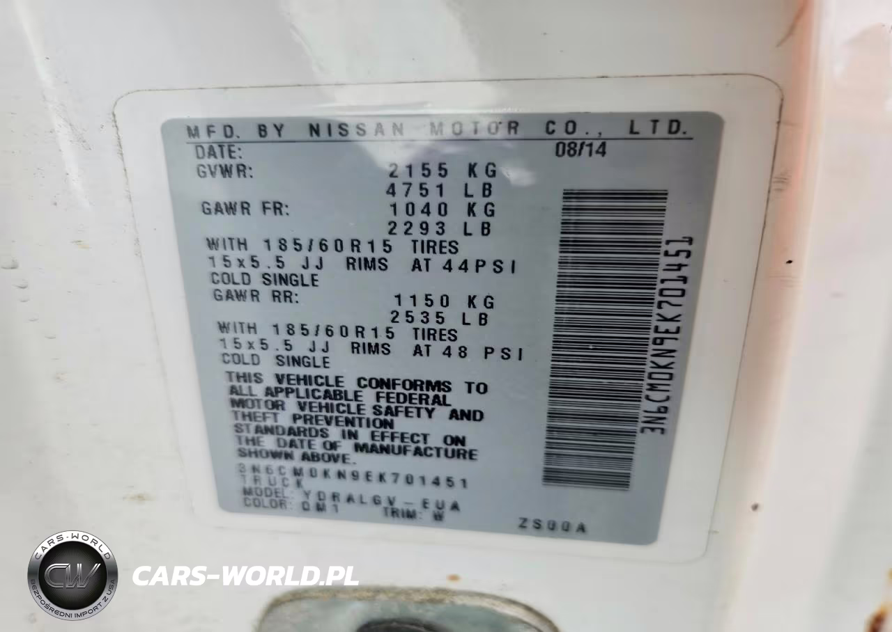 2014 Nissan Nv200 Delivery Van VIN:3N6CM0KN9EK701451 - 13