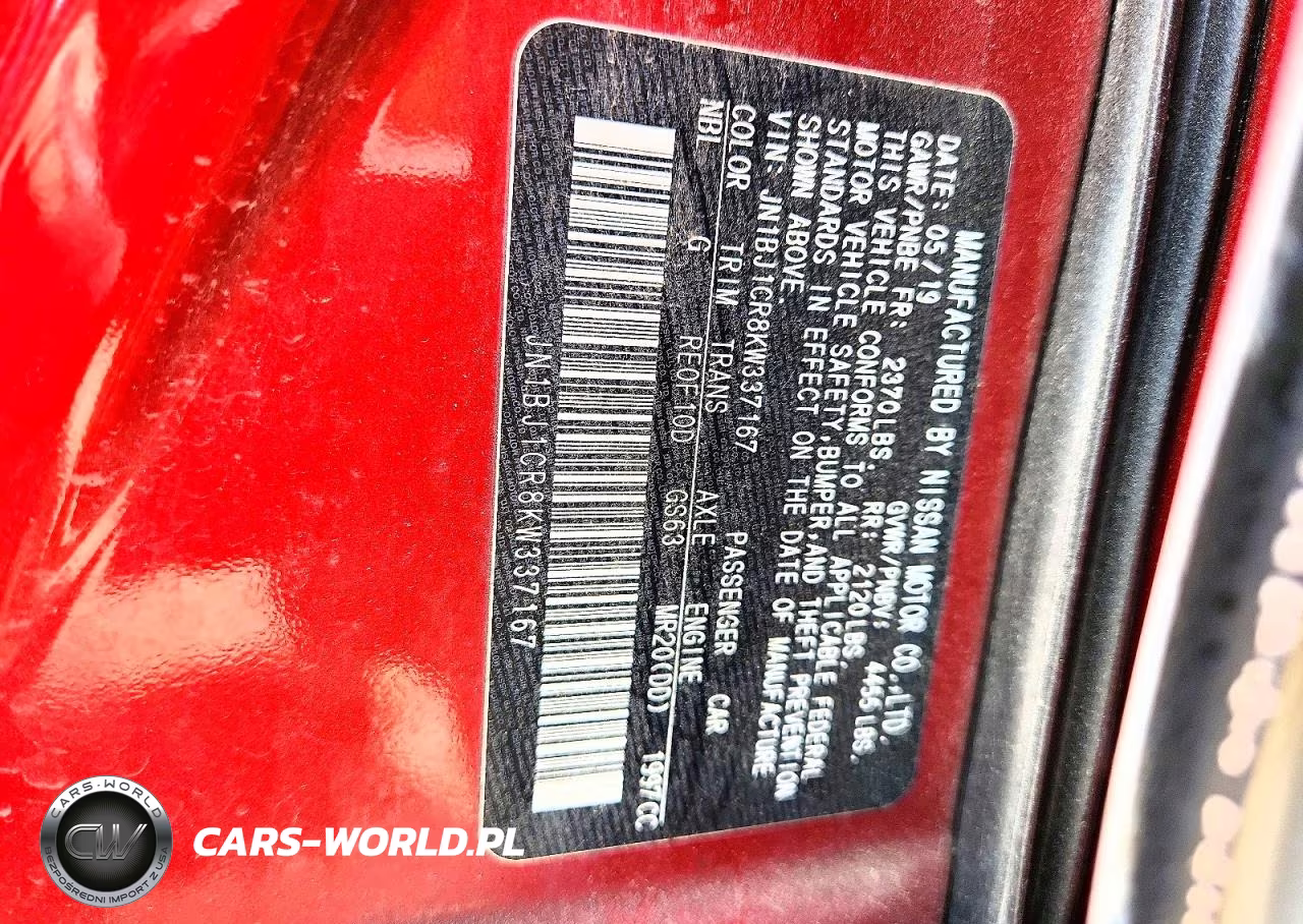 2019 Nissan Rogue Sport Sv VIN:JN1BJ1CR8KW337167 - 14