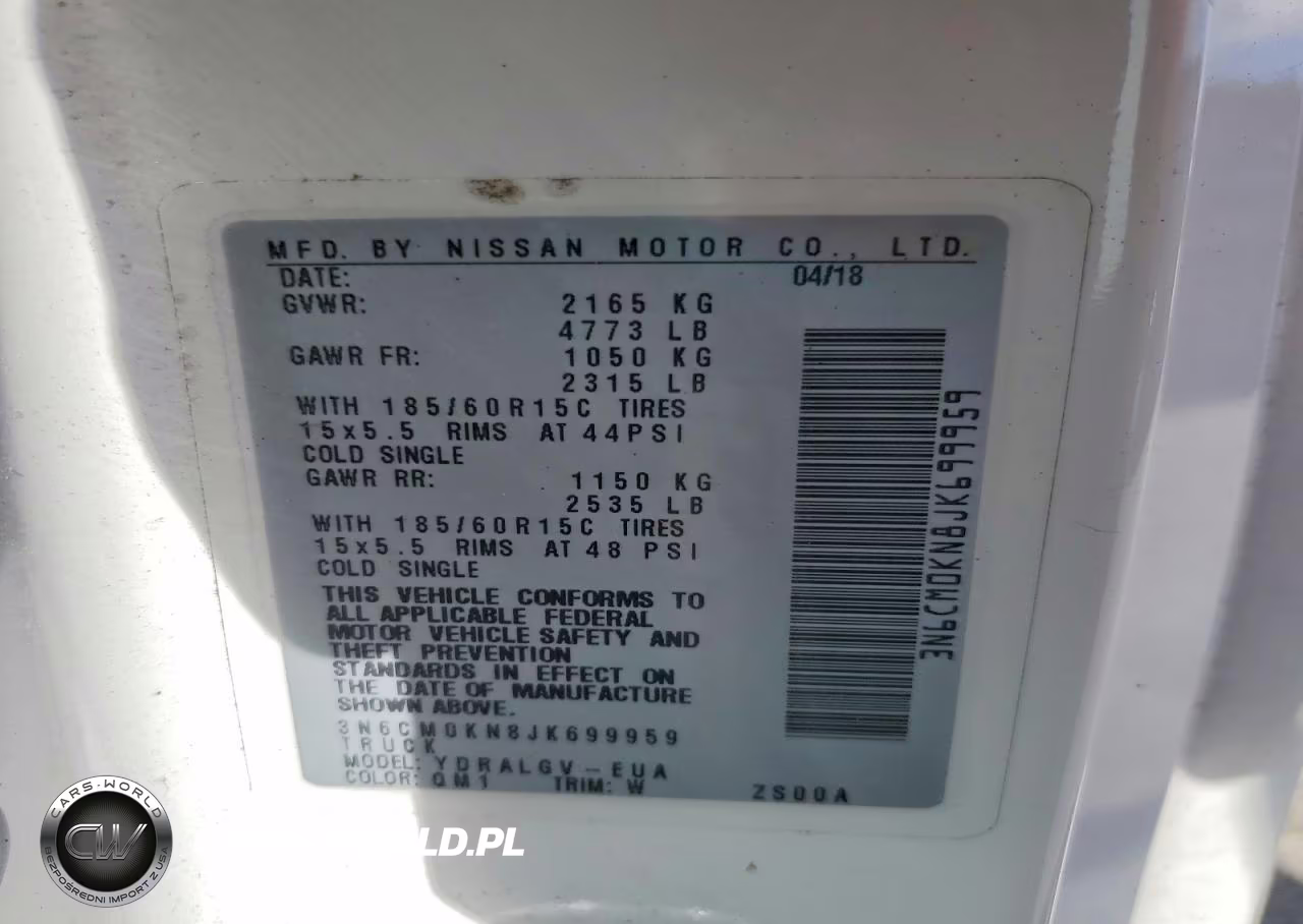 2018 Nissan Nv200 Sv VIN:3N6CM0KN8JK699959 - 13