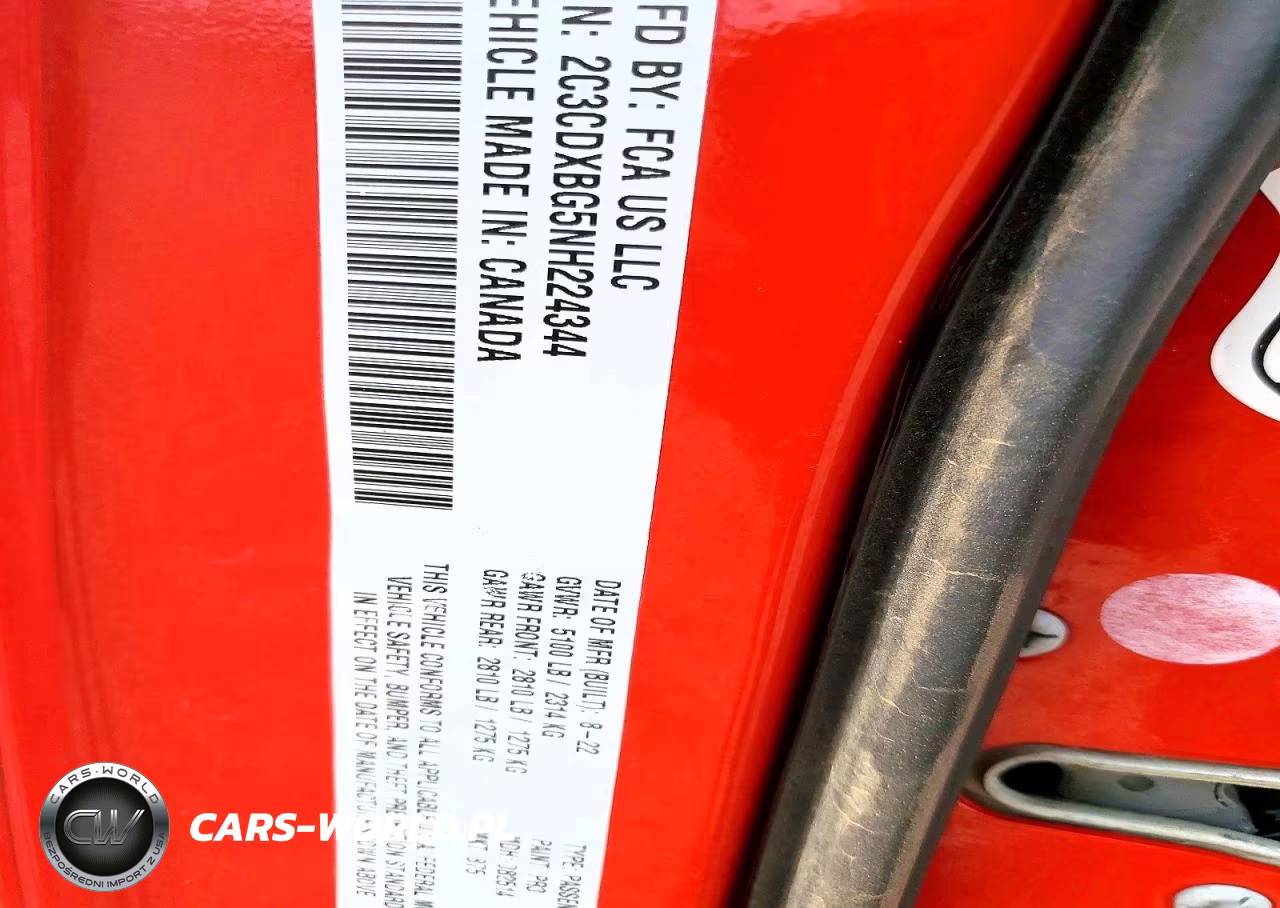 2022 Dodge Charger Sxt VIN:2C3CDXBG5NH224344 - 12