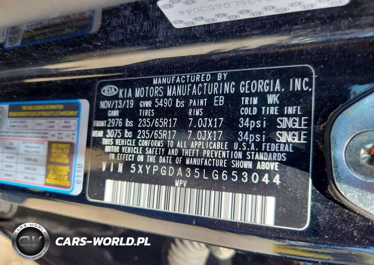 2020 Kia Sorento Lx VIN:5XYPGDA35LG653044 - 14