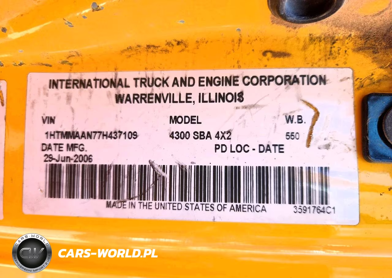2007 International 4000 4300 - Box Truck VIN:1HTMMAAN77H437109 - 13