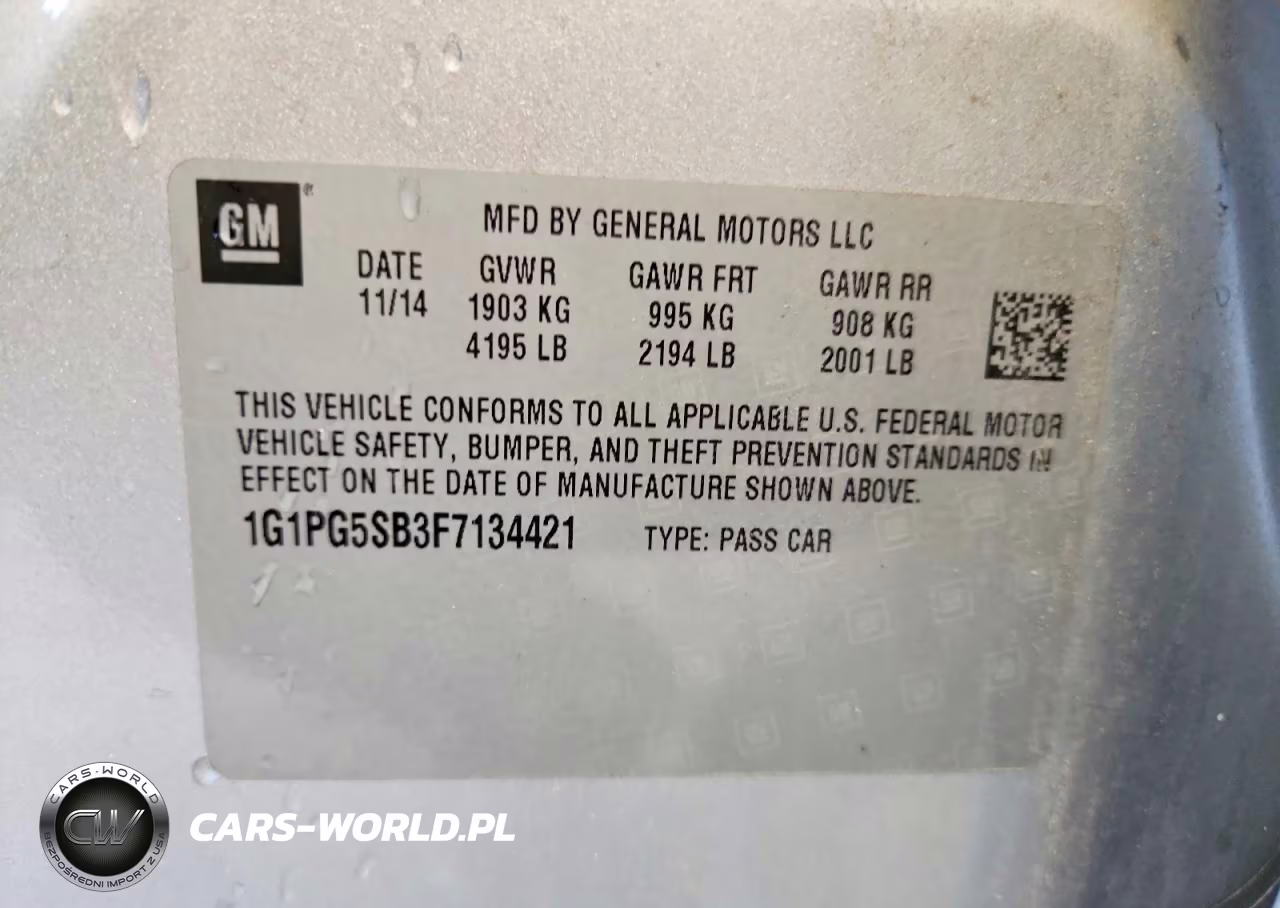 2015 Chevrolet Cruze Ltz VIN:1G1PG5SB3F7134421 - 12