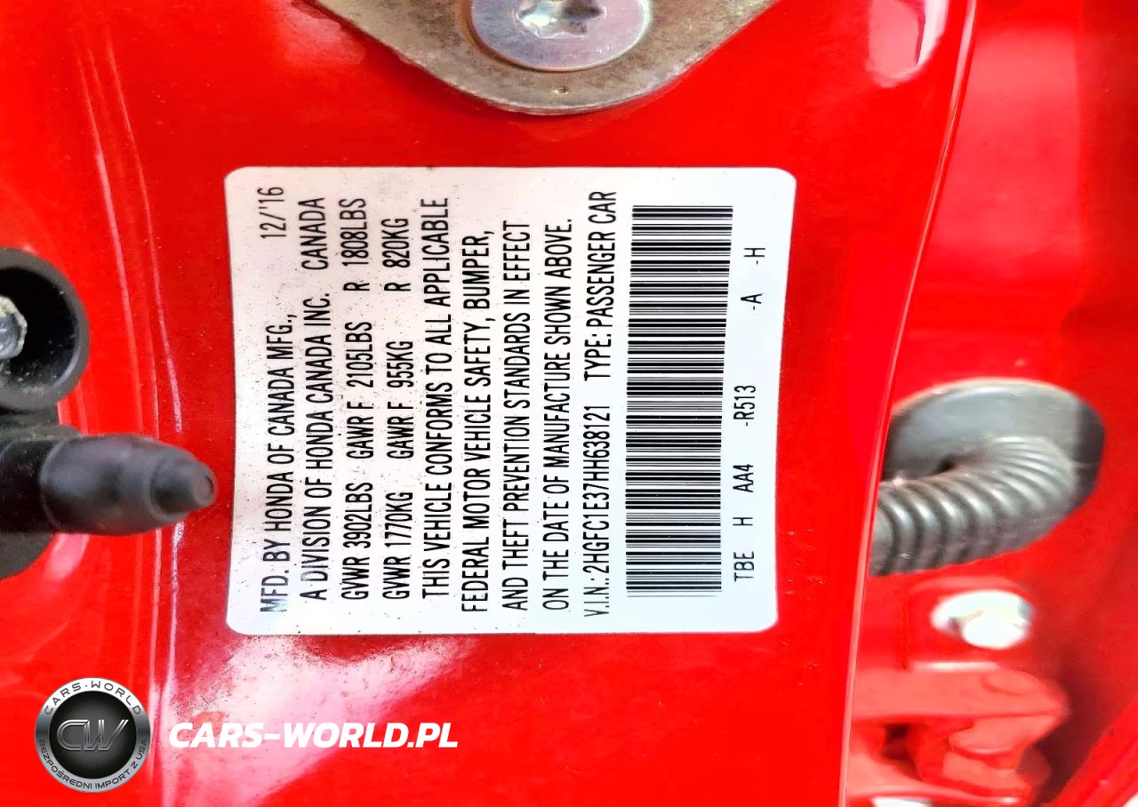 2017 Honda Civic Ex VIN:2HGFC1E37HH638121 - 12
