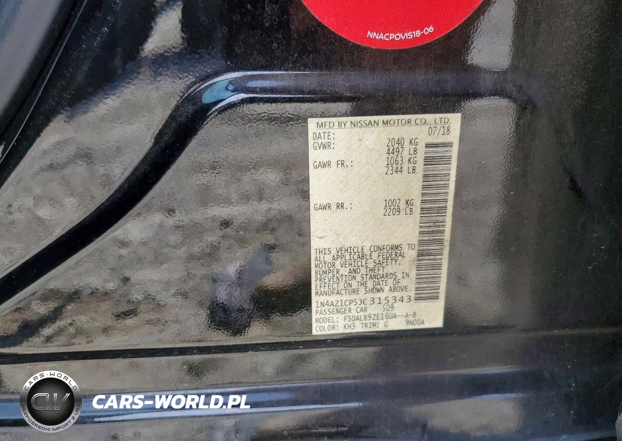 2018 Nissan Leaf S VIN:1N4AZ1CP5JC315343 - 12
