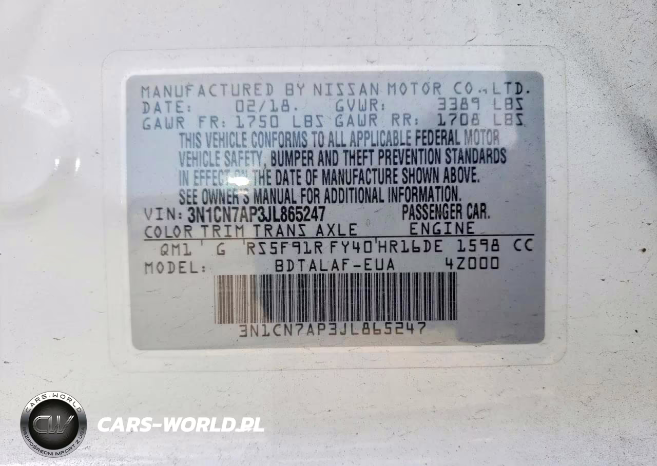 2018 Nissan Versa S VIN:3N1CN7AP3JL865247 - 12