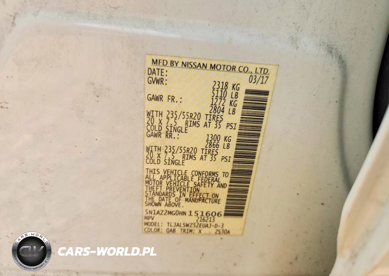 2017 Nissan Murano Platinum VIN:5N1AZ2MG0HN151606 - 12