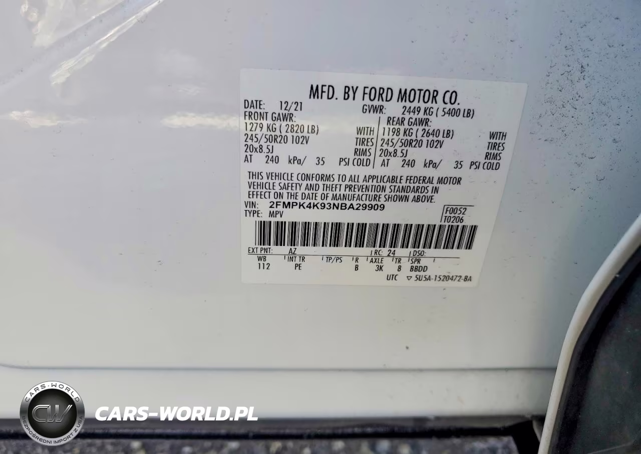 2022 Ford Edge Titanium VIN:2FMPK4K93NBA29909 - 13