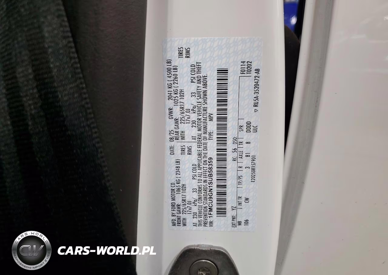 2025 Ford Escape Active VIN:1FMCU9GN1SUB58359 - 14
