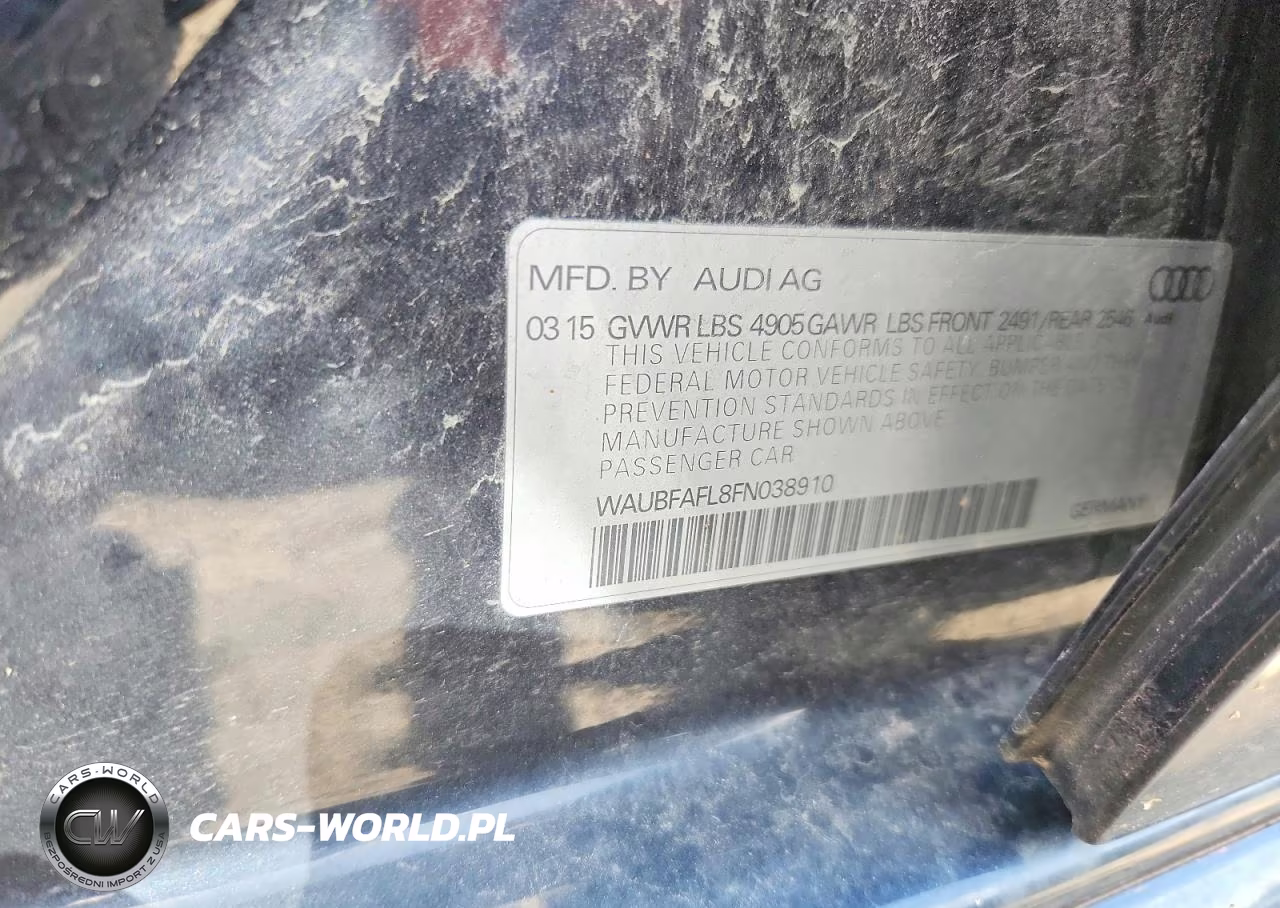 2015 Audi A4 Premium VIN:WAUBFAFL8FN038910 - 12