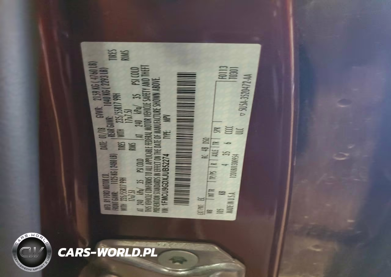 2018 Ford Escape Se VIN:1FMCU9GDXJUB52274 - 13