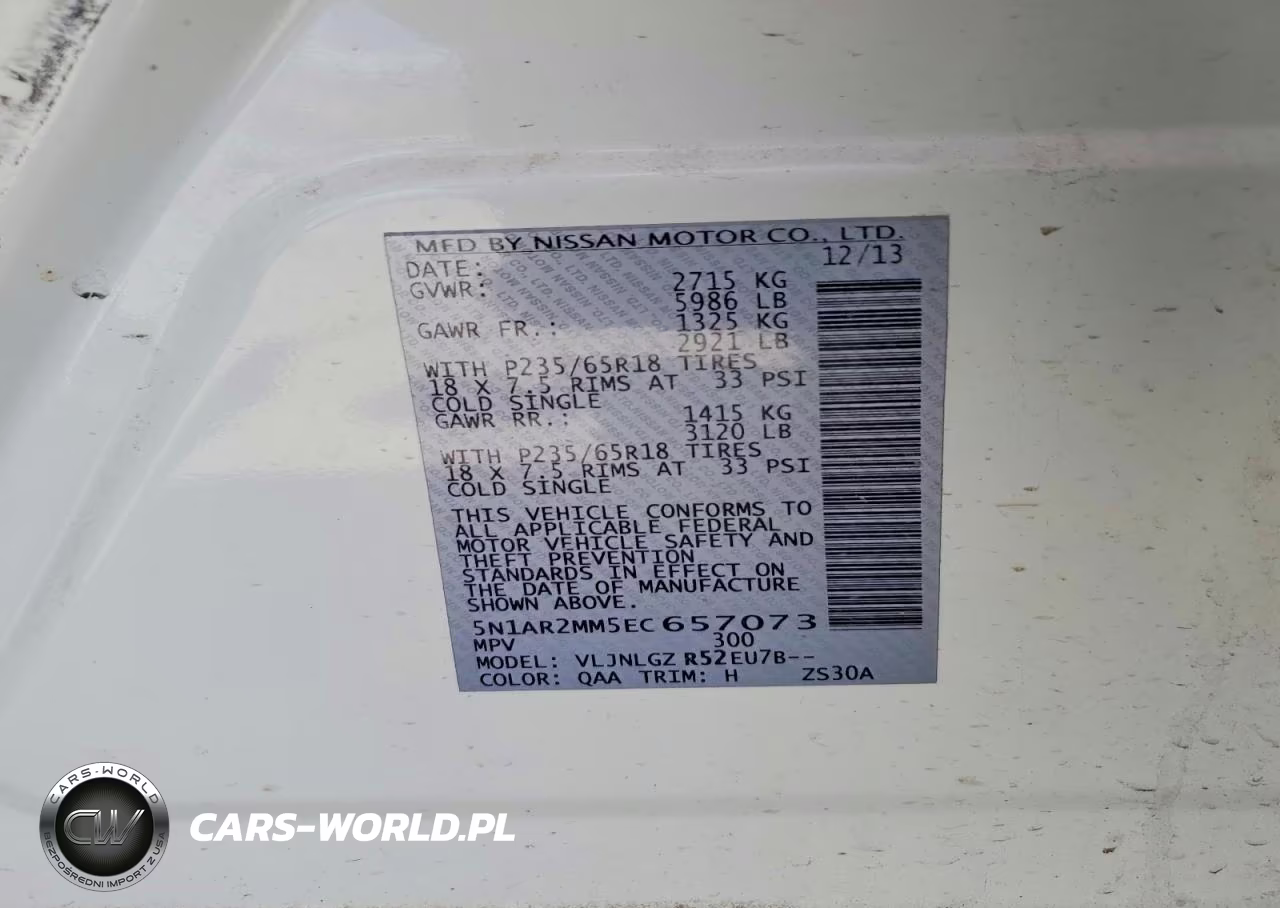 2014 Nissan Pathfinder Sl VIN:5N1AR2MM5EC657073 - 13