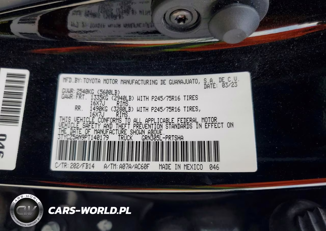 2023 Toyota Tacoma Sr V6 VIN:3TYCZ5AN9PT140179 - 13