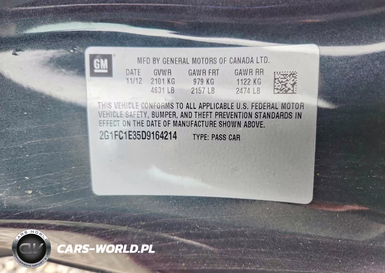 2013 Chevrolet Camaro Lt VIN:2G1FC1E35D9164214 - 12