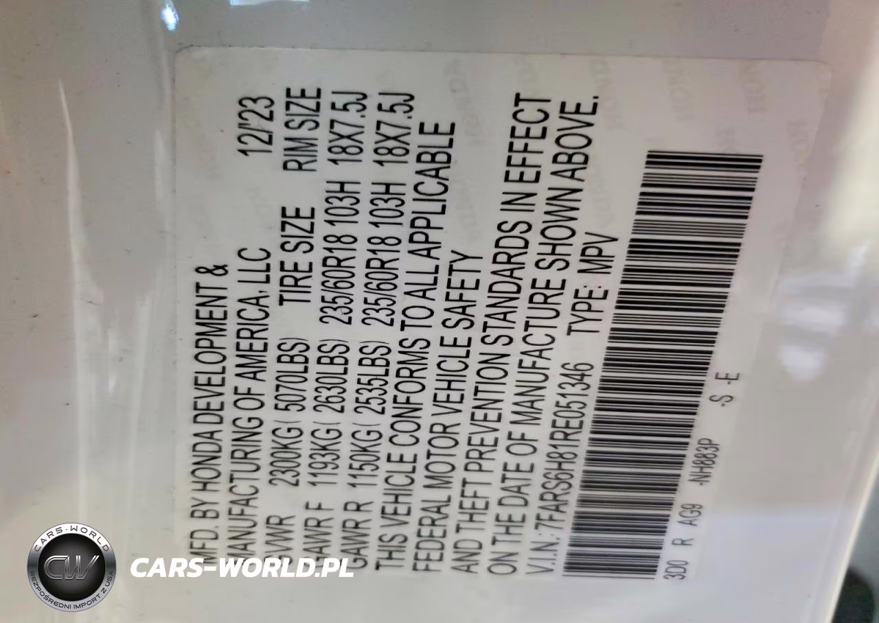 2024 Honda Cr-V Sport-L VIN:7FARS6H81RE051346 - 13