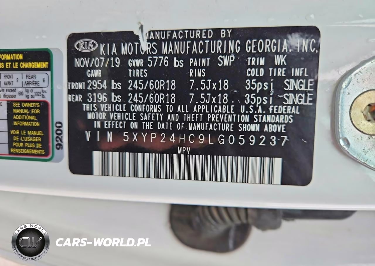 2020 Kia Telluride Lx VIN:5XYP24HC9LG059237 - 12