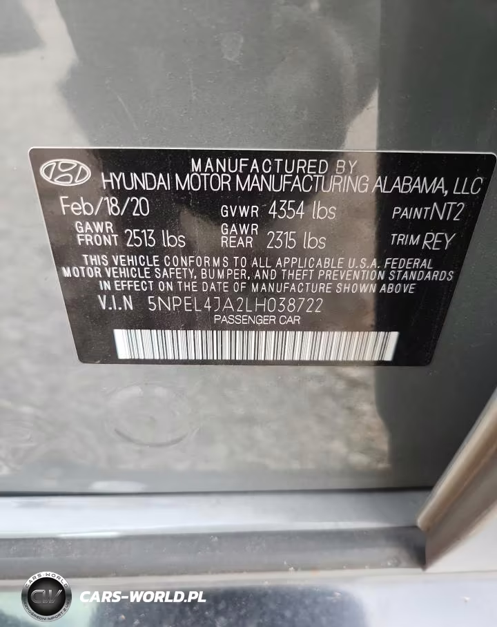 2020 Hyundai Sonata Sel VIN:5NPEL4JA2LH038722 - 12