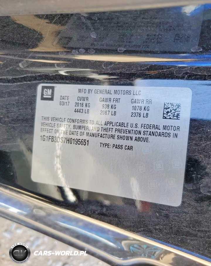 2017 Chevrolet Camaro Lt VIN:1G1FB3DS7H0195651 - 13