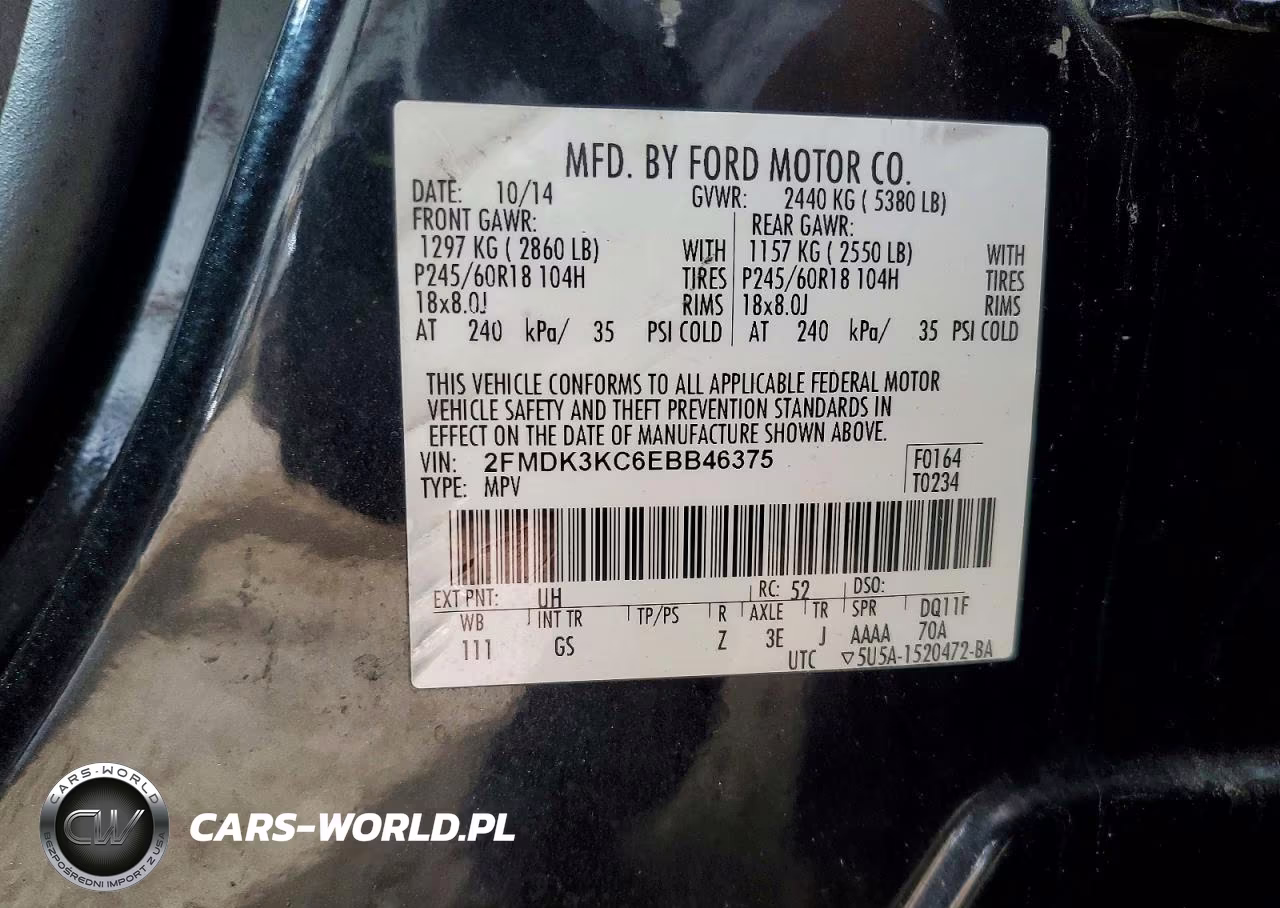 2014 Ford Edge Limited VIN:2FMDK3KC6EBB46375 - 12