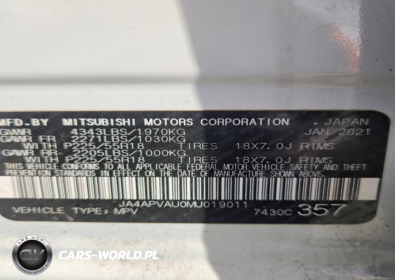 2021 Mitsubishi Outlander Sport Se VIN:JA4APVAU0MU019011 - 12