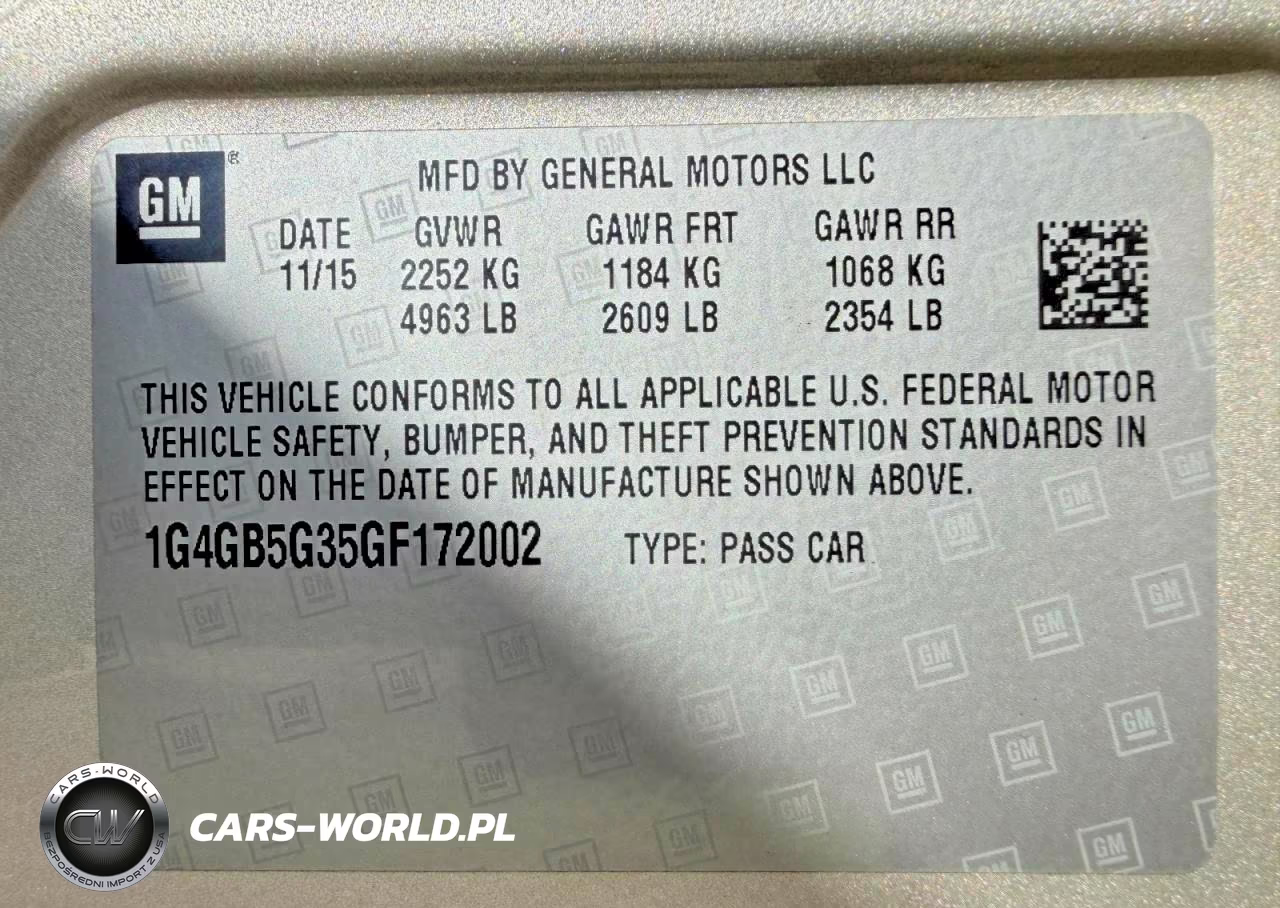 2016 Buick Lacrosse VIN:1G4GB5G35GF172002 - 15