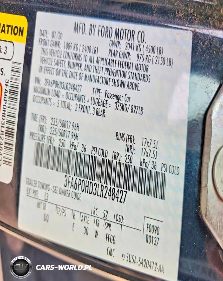 2020 Ford Fusion Se VIN:3FA6P0HD3LR248427 - 12