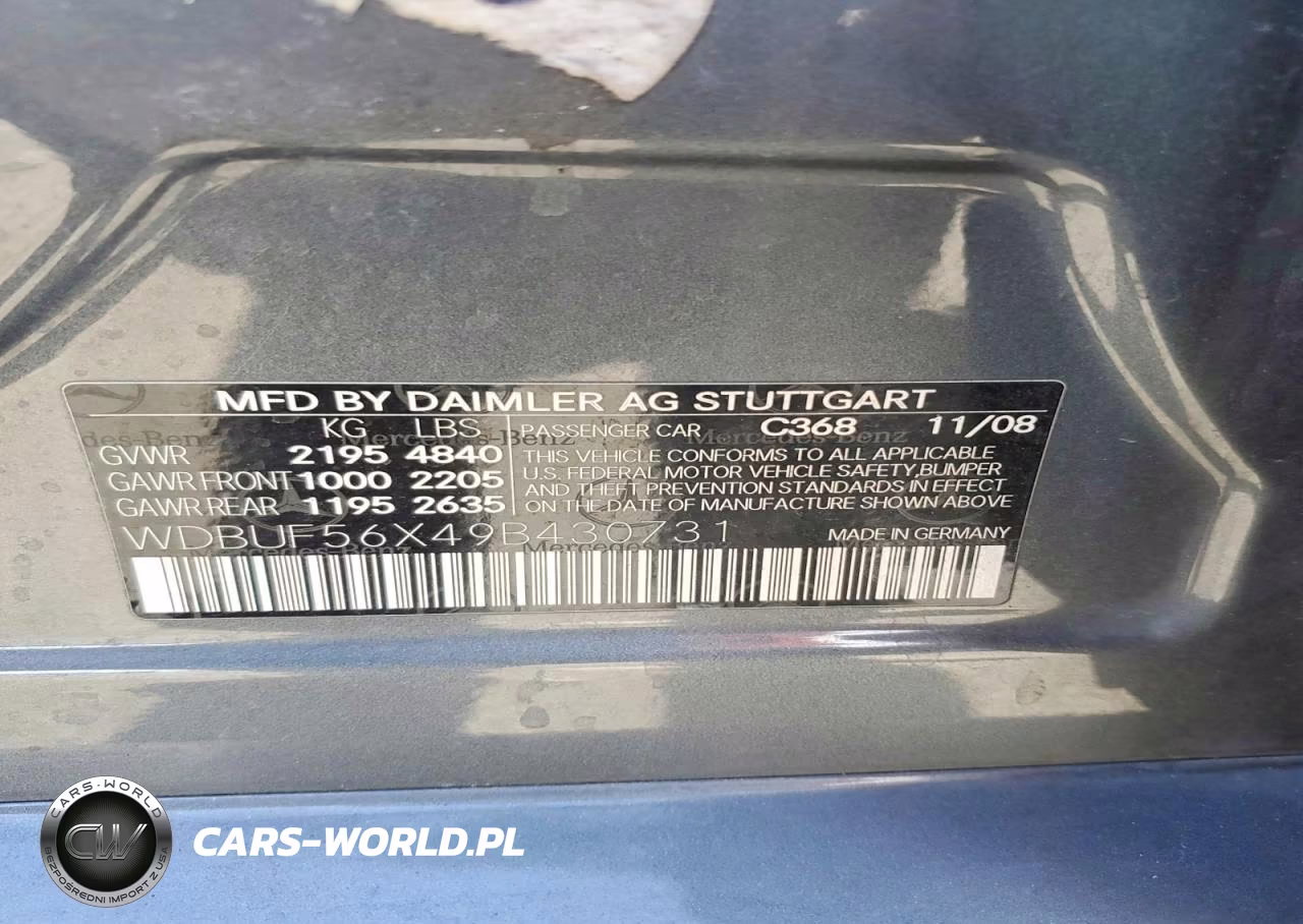 2009 Mercedes-Benz E 350 VIN:WDBUF56X49B430731 - 12