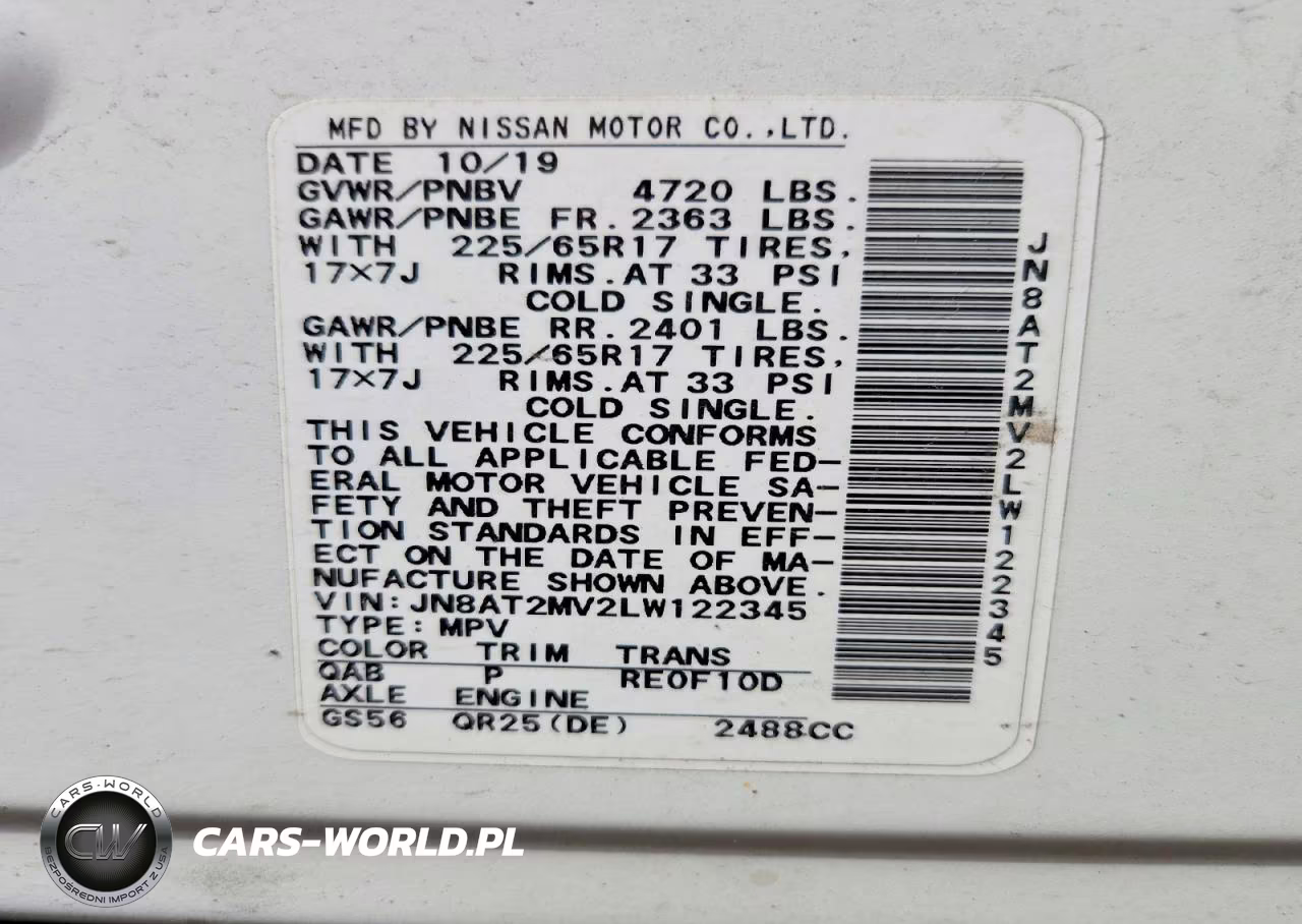 2020 Nissan Rogue Sv VIN:JN8AT2MV2LW122345 - 13