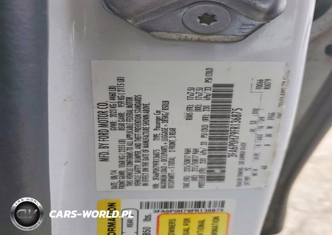 2015 Ford Fusion Se VIN:3FA6P0H79FR136875 - 12