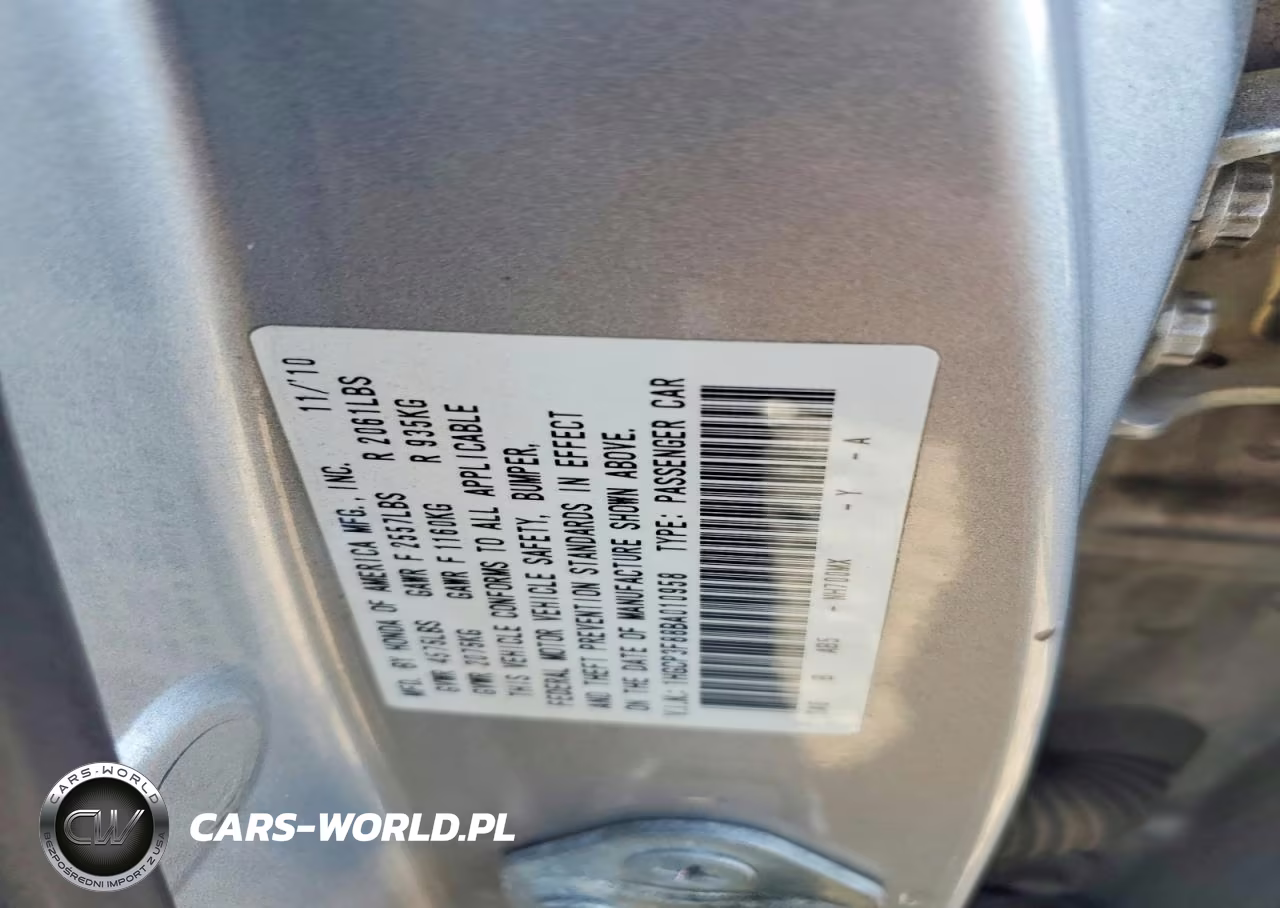 2011 Honda Accord Exl VIN:1HGCP3F88BA010958 - 13