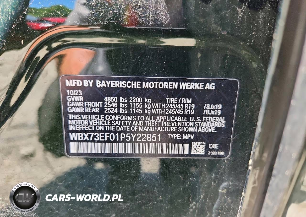 2023 BMW X1 xDrive28I VIN:WBX73EF01P5Y22851 - 12