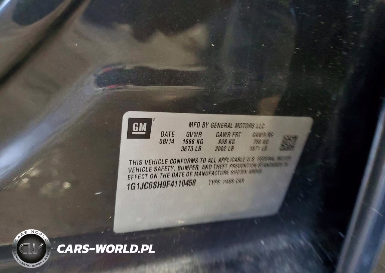 2015 Chevrolet Sonic Lt VIN:1G1JC6SH9F4110458 - 13
