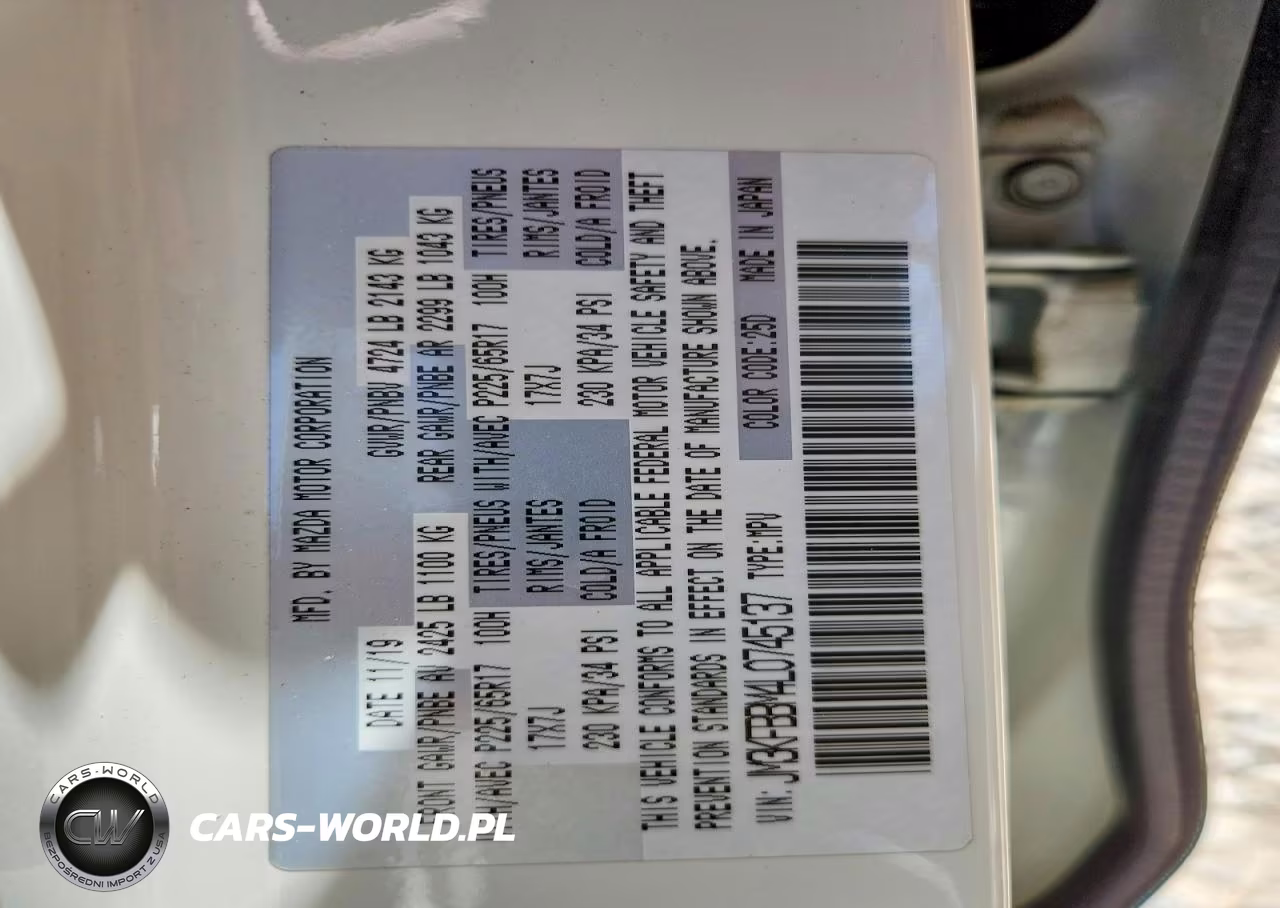 2020 Mazda Cx-5 Sport VIN:JM3KFBBM4L0745137 - 12