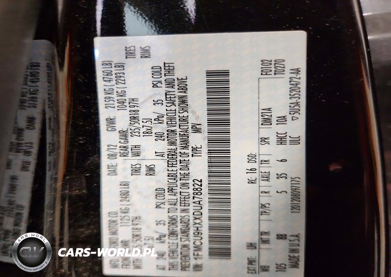 2013 Ford Escape Sel VIN:1FMCU9HXXDUA78822 - 13