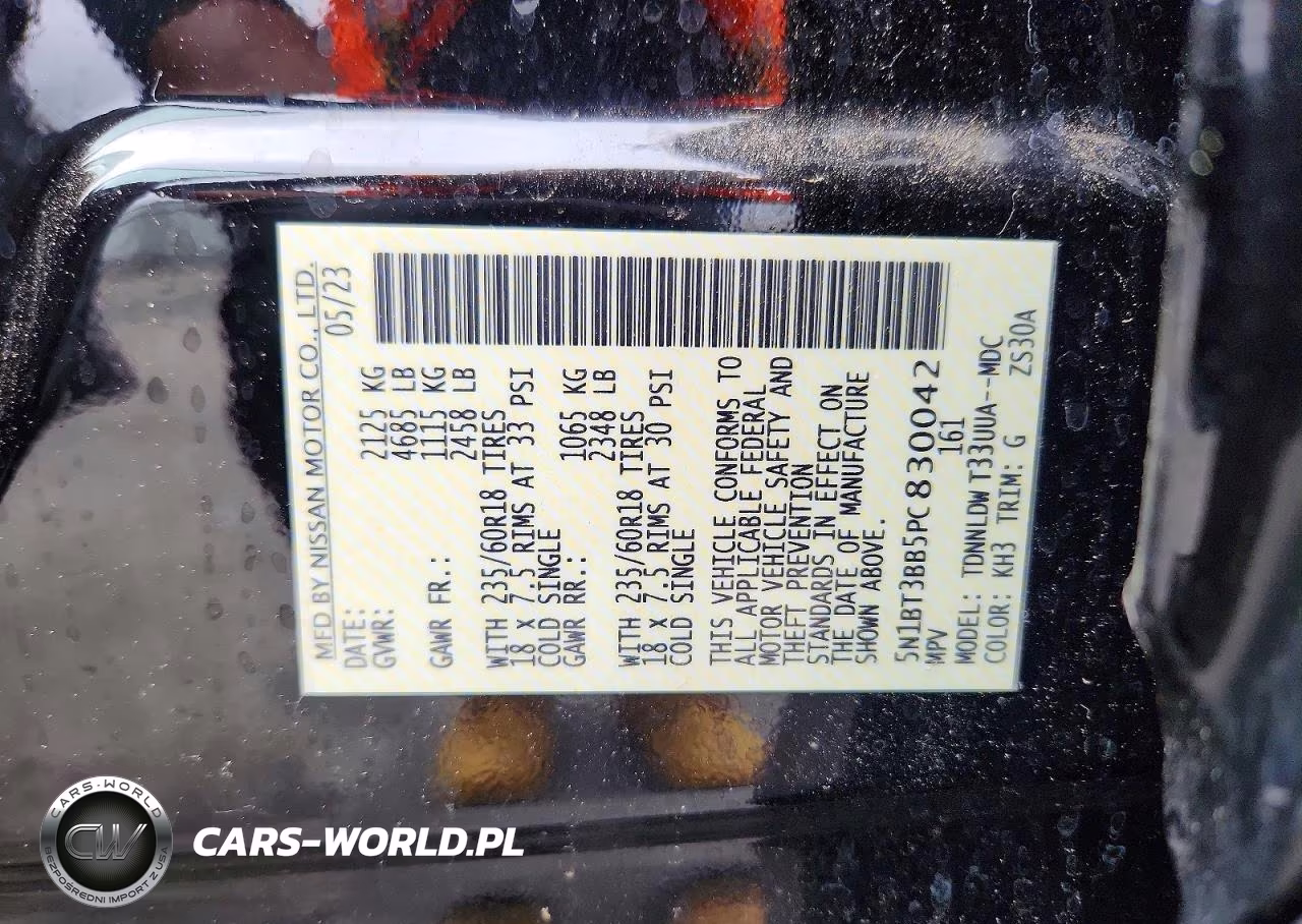 2023 Nissan Rogue Sv VIN:5N1BT3BB5PC830042 - 14