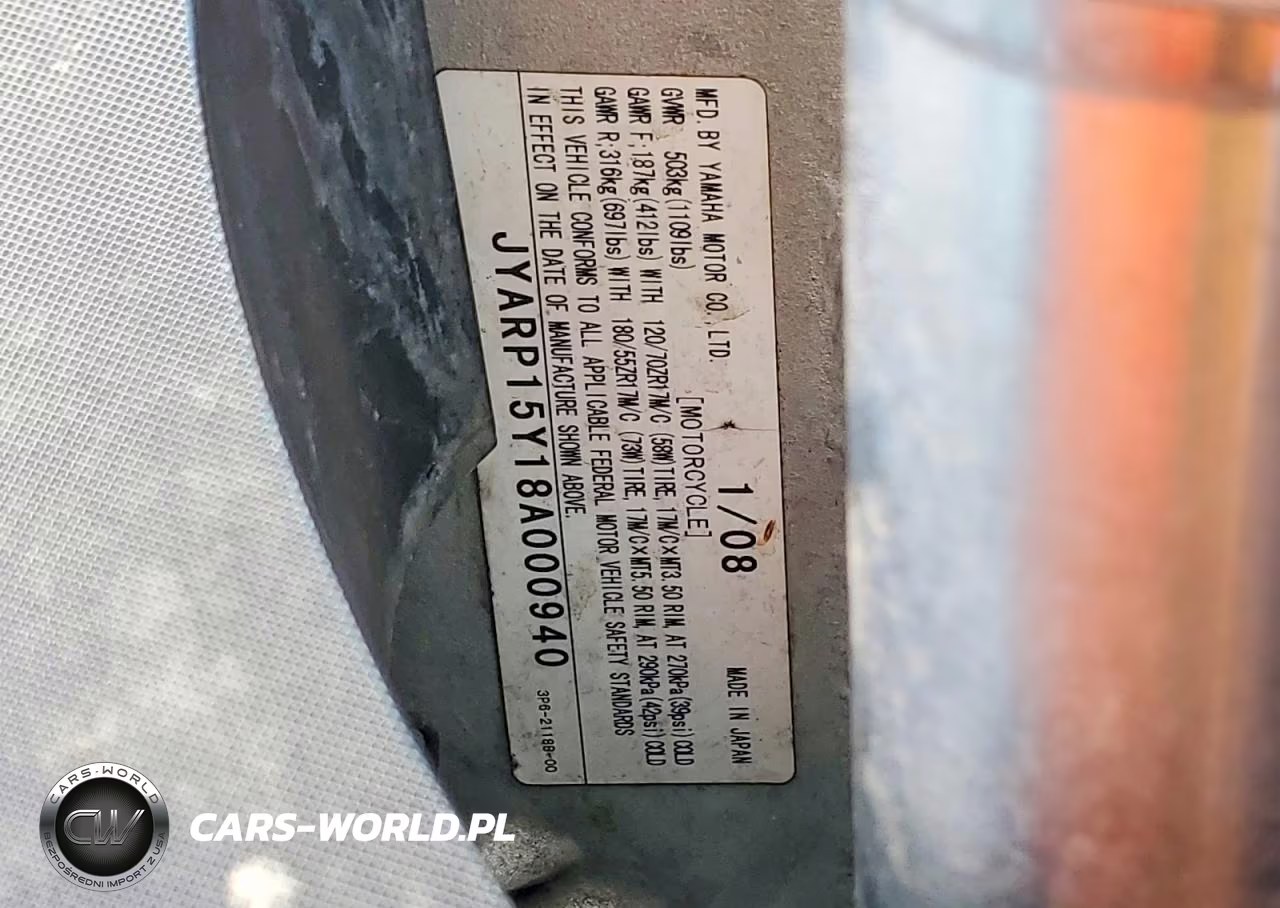 2008 Yamaha Fjr1300 A VIN:JYARP15Y18A000940 - 9