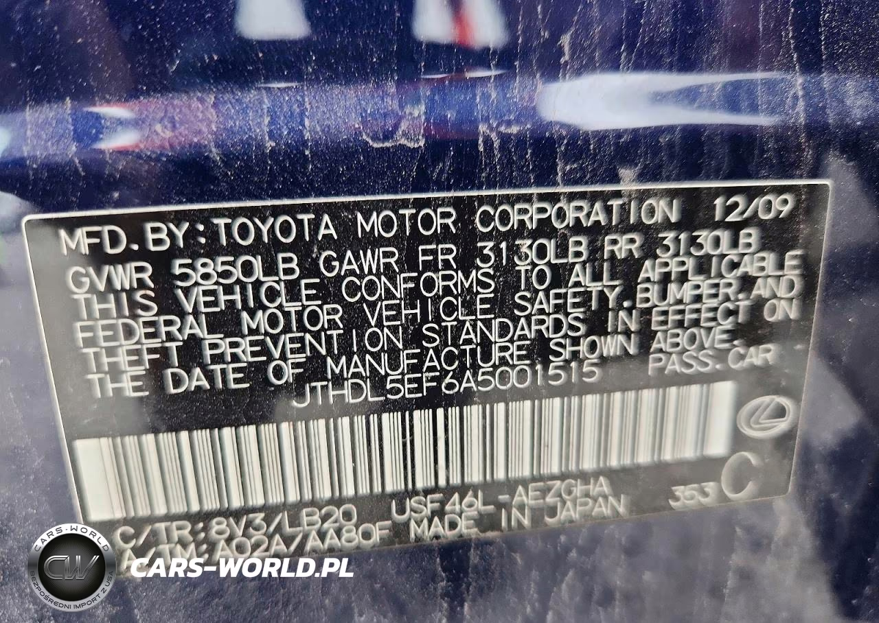2010 Lexus Ls 460L VIN:JTHDL5EF6A5001515 - 12