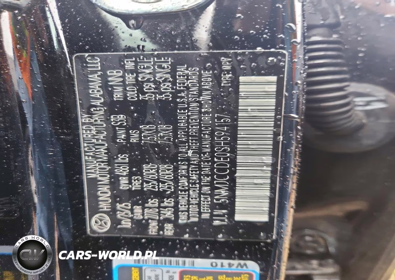 2025 Hyundai Tucson Sel VIN:5NMJCCDE0SH594157 - 12
