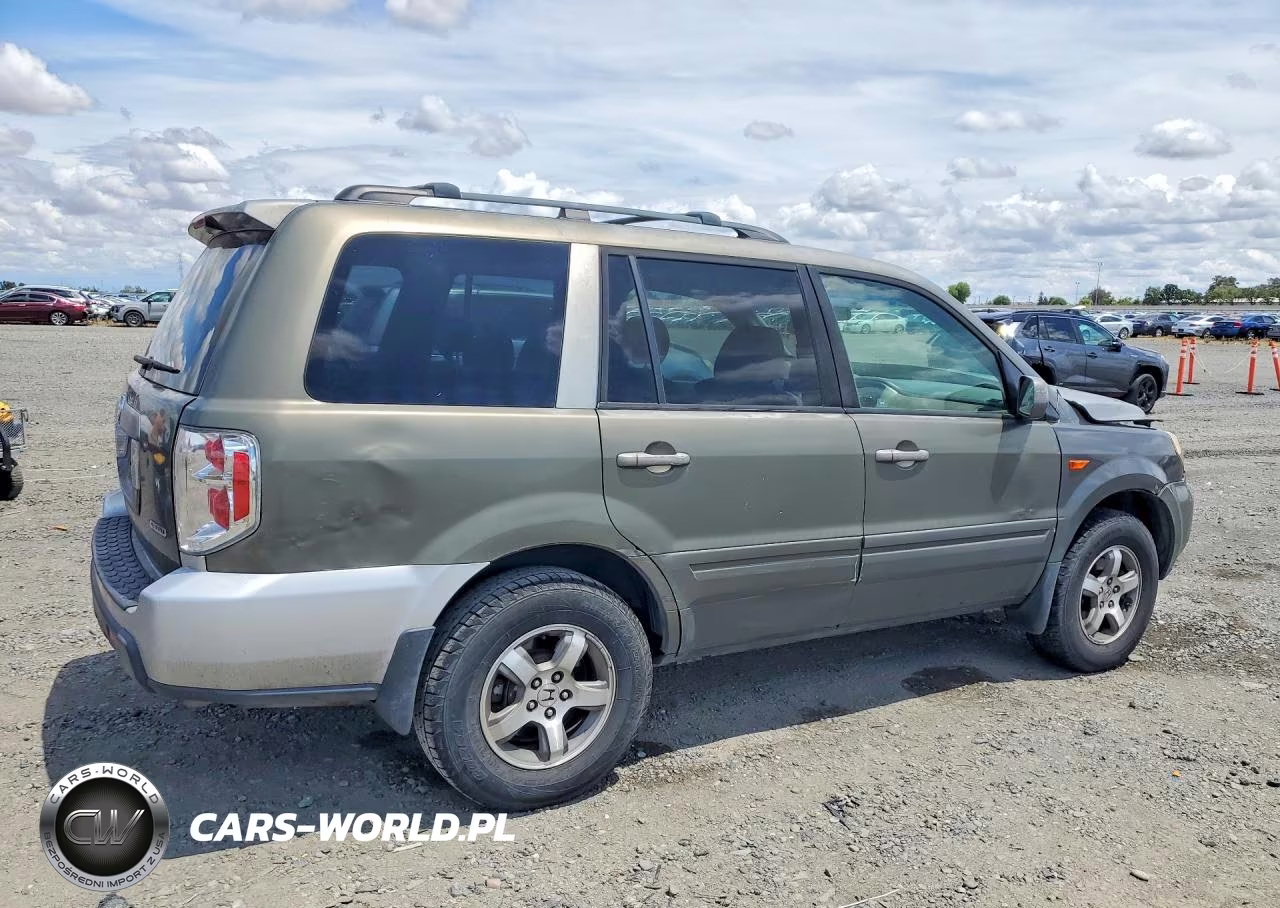 2007 Honda Pilot Ex VIN:2HKYF18417H505122 - 3