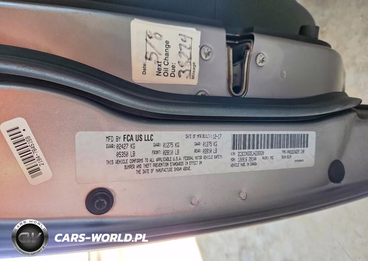 2018 Chrysler 300 S VIN:2C3CCAGG5JH226520 - 13