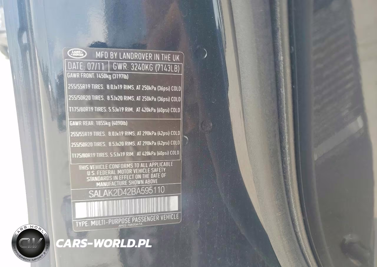 2011 Land Rover Lr4 Hse Luxury VIN:SALAK2D42BA595110 - 13