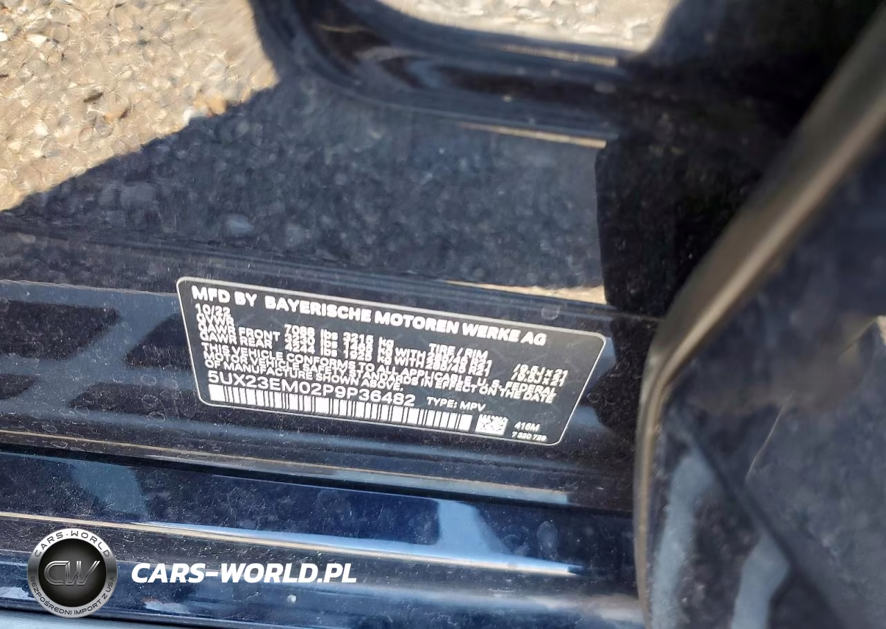 2023 BMW X7 xDrive40I VIN:5UX23EM02P9P36482 - 12