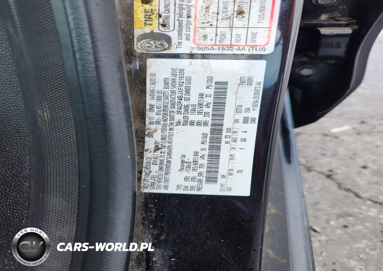 2015 Ford Fiesta Se VIN:3FADP4BJXFM219358 - 12