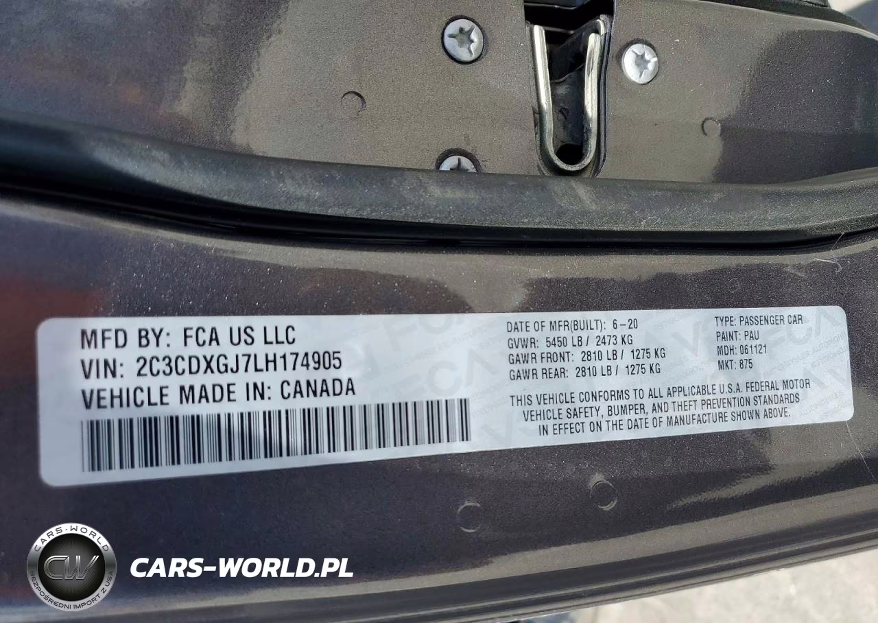 2020 Dodge Charger Scat Pack VIN:2C3CDXGJ7LH174905 - 12