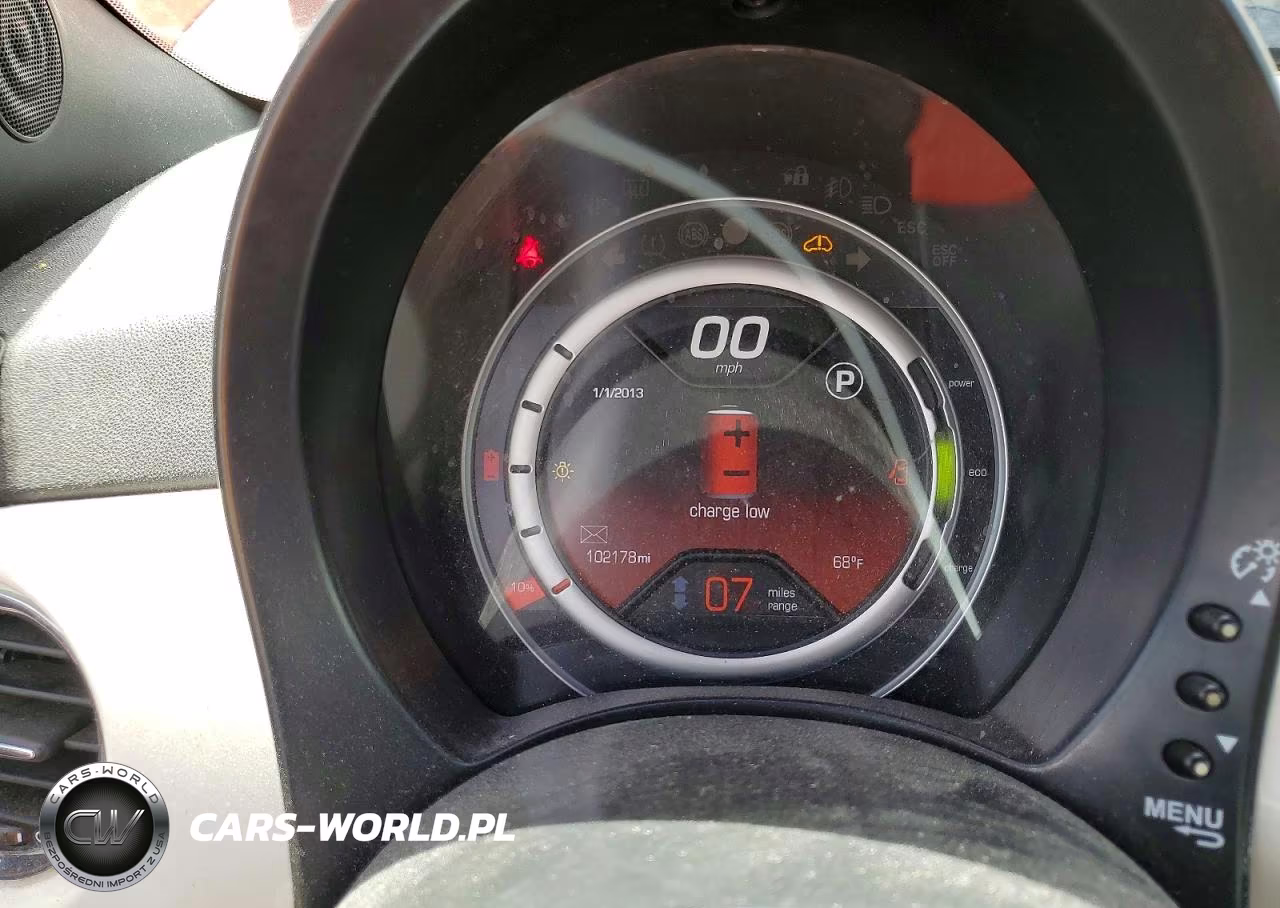 2014 Fiat 500 Electric VIN:3C3CFFGE2ET173632 - 9