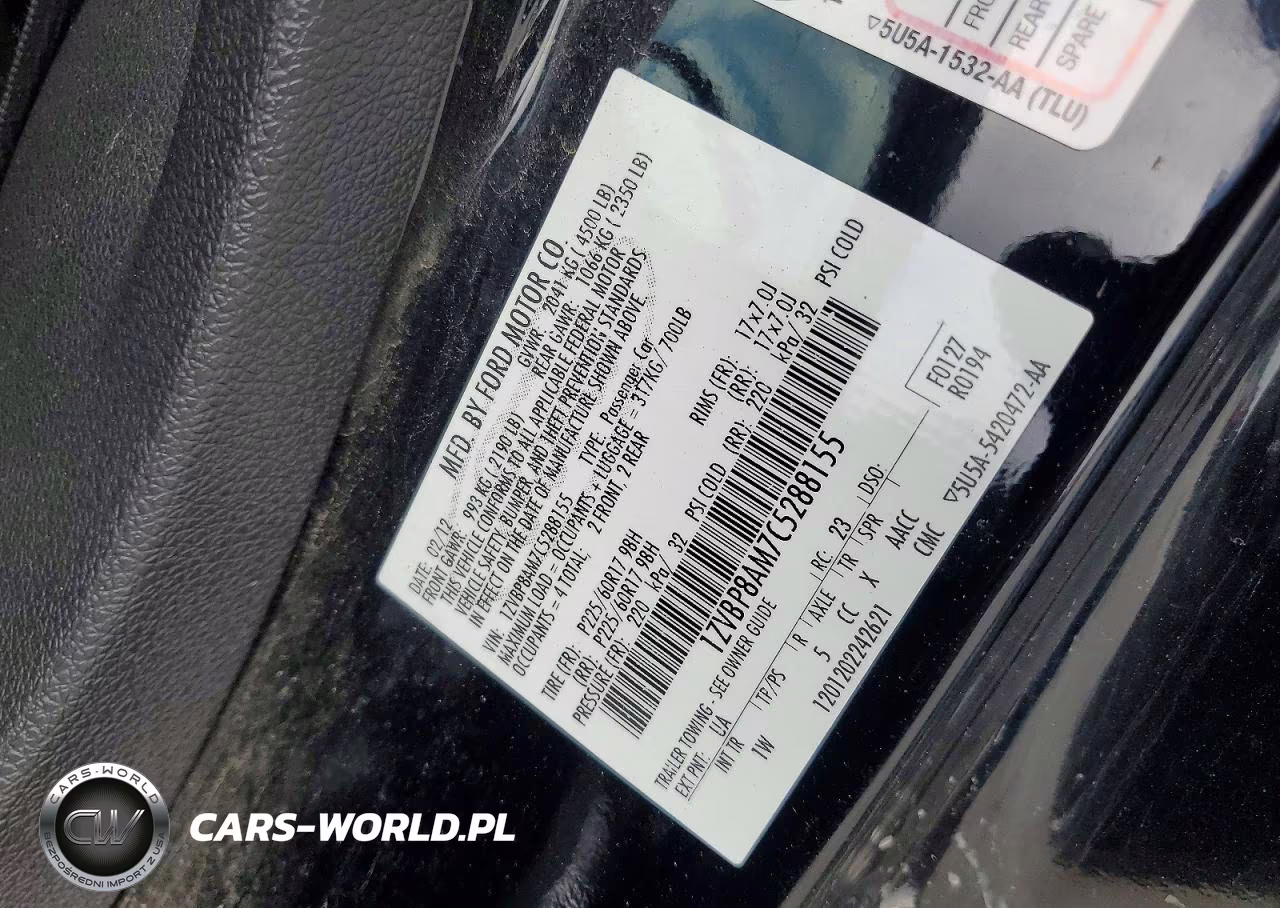 2012 Ford Mustang VIN:1ZVBP8AM7C5288155 - 12