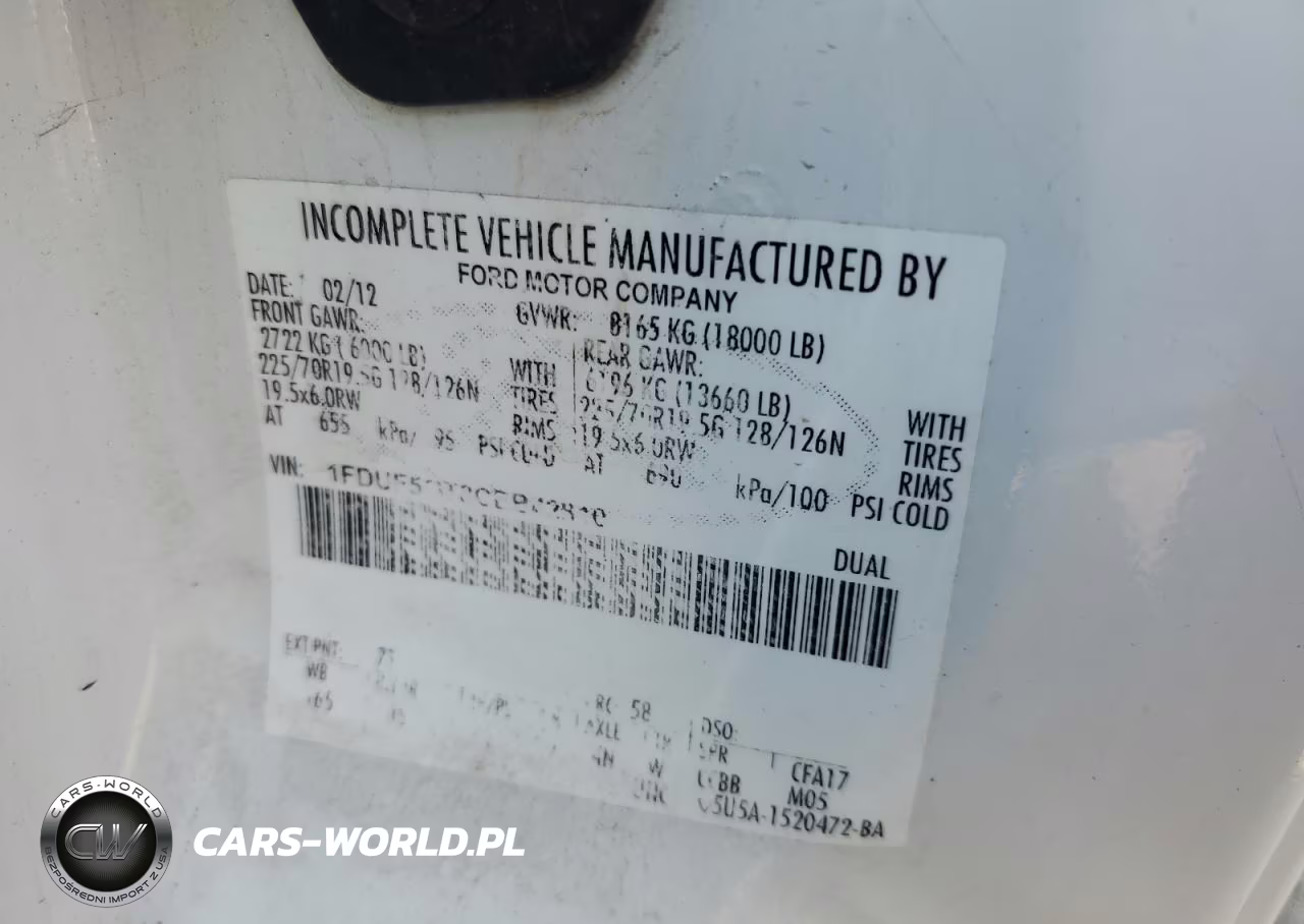 2012 Ford F550 Super Duty VIN:1FDUF5GT8CEB42810 - 26