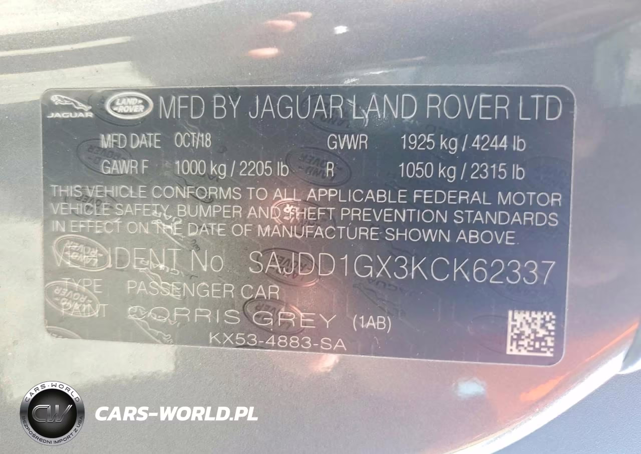 2019 Jaguar F-Type VIN:SAJDD1GX3KCK62337 - 13
